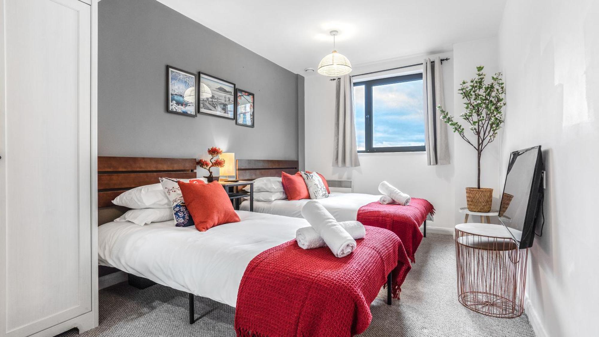 Japanese Suite 2Bed 2Bath, Free Park, Netfix, 75 Inch Tv, Games - City Centre- Maihom Birmingham Kültér fotó